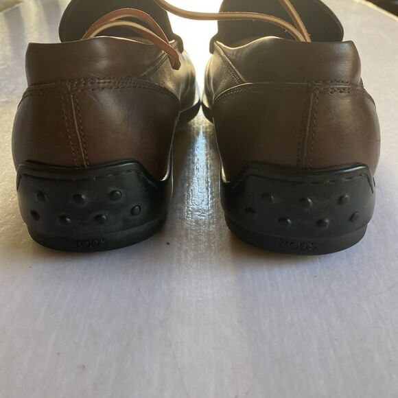 Tod’s Brown Leather Loafers Size 6 - Picture 7 of 10